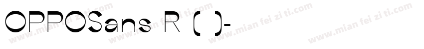 OPPOSans R (正文)字体转换